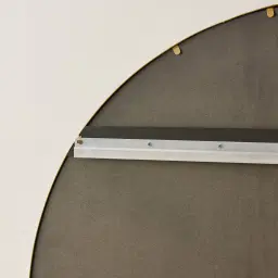 Millaray III Antique Gold Round Mirror