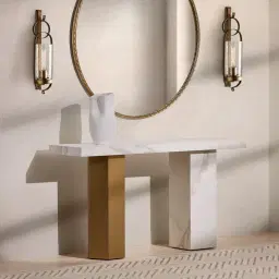 Millaray III Antique Gold Round Mirror