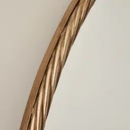 Millaray III Antique Gold Round Mirror