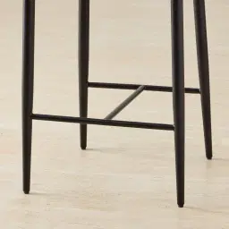 Amali Sand Beige Vegan Leather Counter Stool