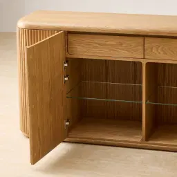 Terra Linea Light Brown Ash Veneer Sideboard