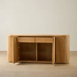 Terra Linea Light Brown Ash Veneer Sideboard