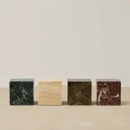 Marni Beige Travertine Bookend 9cm