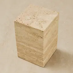 Marni Beige Travertine Bookend 14cm