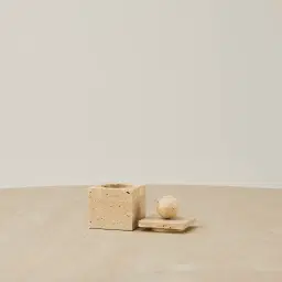 Peta Beige Travertine Box 12cm