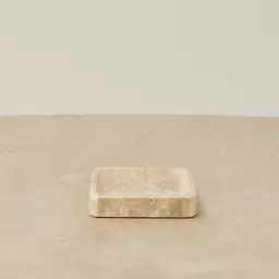 Voni Beige Travertine Square Tray