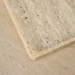 Voni Beige Travertine Rectangular Tray