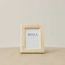 Didi Beige Travertine Photo Frame