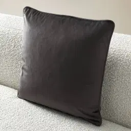 Remi II Charcoal Velvet Cushion