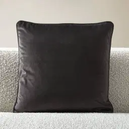 Remi II Charcoal Velvet Cushion