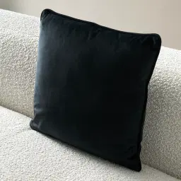 Remi II Black Velvet Cushion