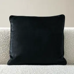 Remi II Black Velvet Cushion