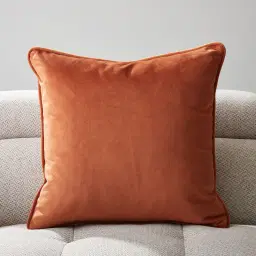 Remi II Rust Velvet Cushion