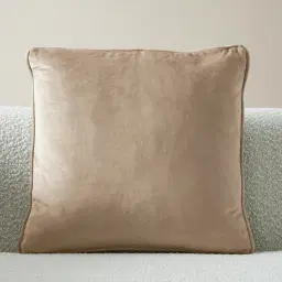 Remi II Beige Velvet Cushion