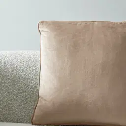 Remi II Beige Velvet Cushion
