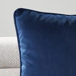 Remi II Navy Blue Velvet Cushion