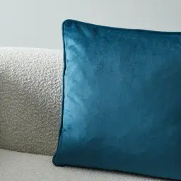 Remi II River Blue Velvet Cushion