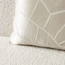 Hyacinth II Cream Pattern Cushion