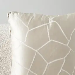 Hyacinth II Cream Pattern Cushion