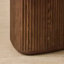 Terra Linea Amber Brown Ash Two-Triangular Leg Dining Table - 270cm x 120cm
