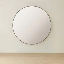 Kade Brushed Bronze Round Aluminium Mirror 90cm