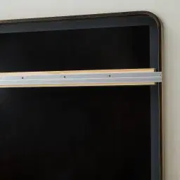 Kade Brushed Bronze Rectangle Aluminium Mirror 180x110cm