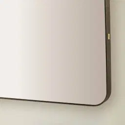 Kade Brushed Bronze Rectangle Aluminium Mirror 140x110cm
