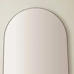 Kade Brushed Bronze Arched Aluminium Mirror 140x110cm