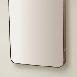 Kade Brushed Bronze Arched Aluminium Mirror 180x50cm