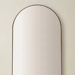 Kade Brushed Bronze Arched Aluminium Mirror 180x50cm