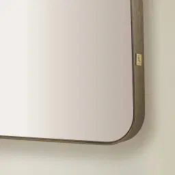 Kade Brushed Bronze Arched Aluminium Mirror 180x50cm