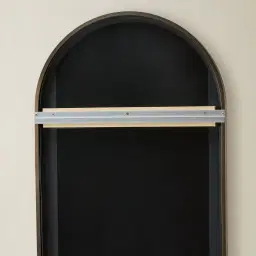 Kade Brushed Bronze Arched Aluminium Mirror 180x50cm