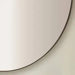 Kade Brushed Bronze Oval Aluminium Mirror 180x110cm