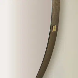 Kade Brushed Bronze Oval Aluminium Mirror 180x110cm