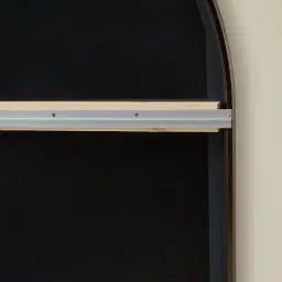Kade Brushed Bronze Oval Aluminium Mirror 180x110cm