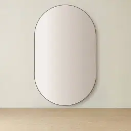 Kade Brushed Bronze Oval Aluminium Mirror 180x110cm