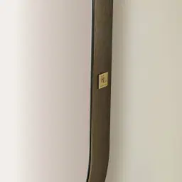 Kade Brushed Bronze Oval Aluminium Mirror 180x50cm
