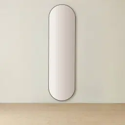 Kade Brushed Bronze Oval Aluminium Mirror 180x50cm