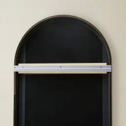 Kade Brushed Bronze Oval Aluminium Mirror 180x50cm