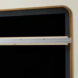 Kade Brushed Gold Rectangle Aluminium Mirror 180x110cm