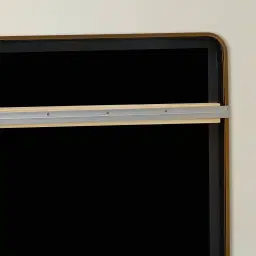 Kade Brushed Gold Rectangle Aluminium Mirror 140x110cm