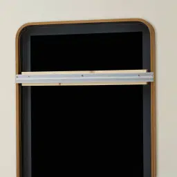 Kade Brushed Gold Rectangle Aluminium Mirror 180x50cm