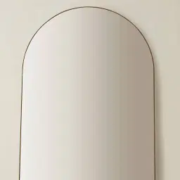 Kade Brushed Gold Arched Aluminium Mirror 200x90cm