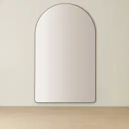 Kade Brushed Gold Arched Aluminium Mirror 180x110cm