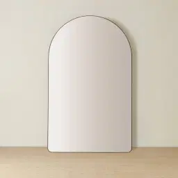 Kade Brushed Gold Arched Aluminium Mirror 180x110cm