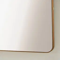 Kade Brushed Gold Arched Aluminium Mirror 180x110cm