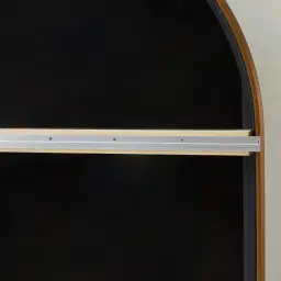 Kade Brushed Gold Arched Aluminium Mirror 180x110cm