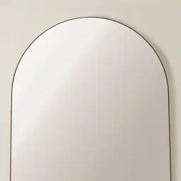 Kade Brushed Gold Arched Aluminium Mirror 180x110cm