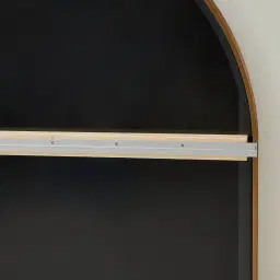 Kade Brushed Gold Arched Aluminium Mirror 140x110cm