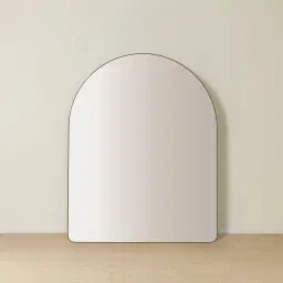 Kade Brushed Gold Arched Aluminium Mirror 140x110cm